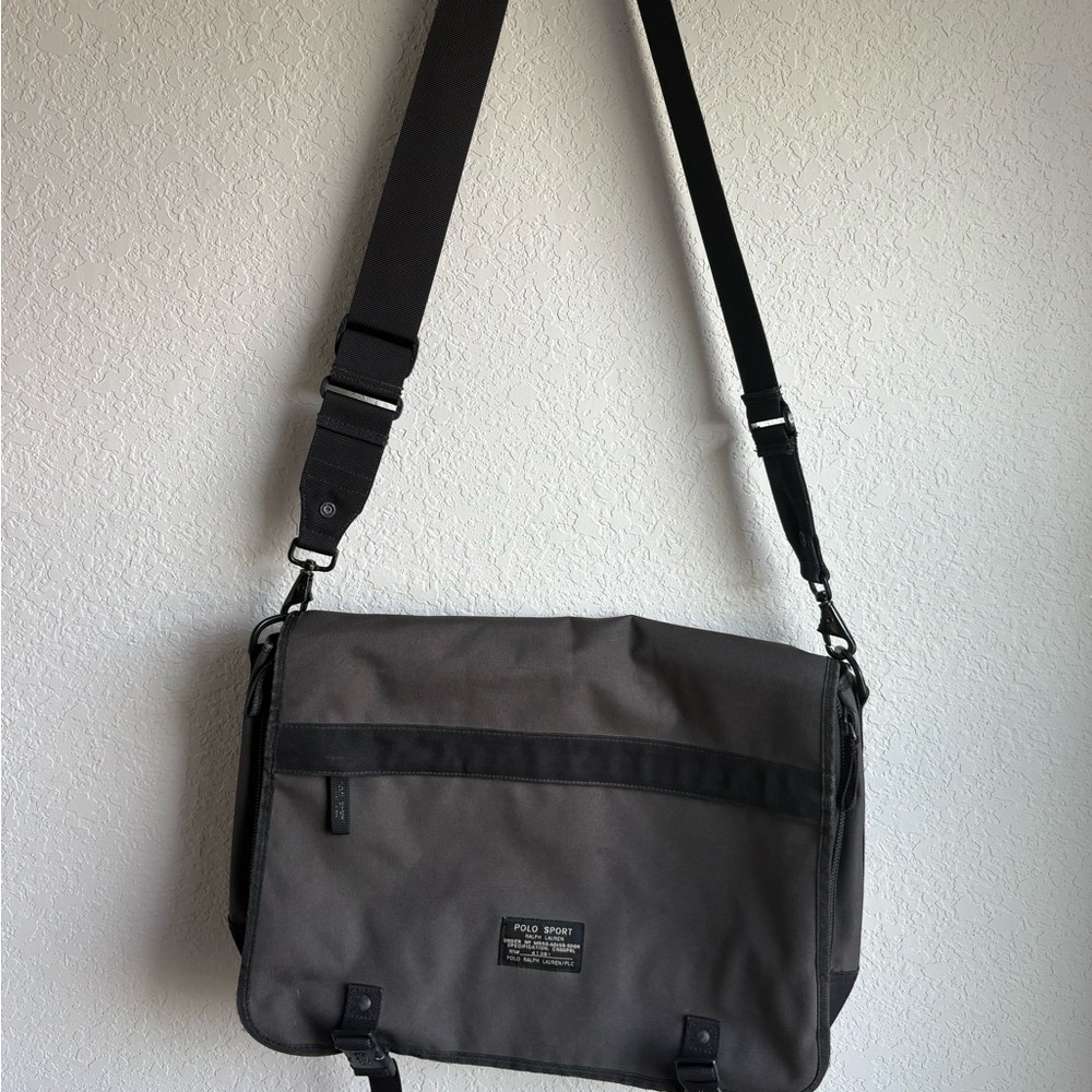 Polo by Ralph Lauren Charcoal Messenger Bag